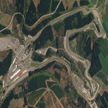 Satellite photo of Spa-Francorchamps in 2018