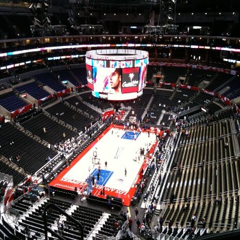 Then Staples Center during a Clippers game 2011