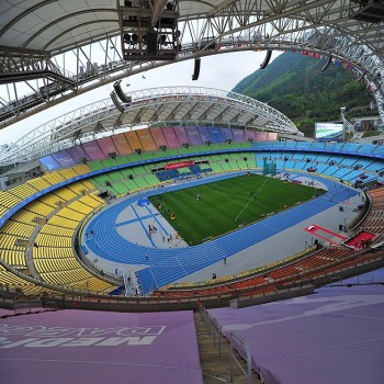 Interior view of the stadium