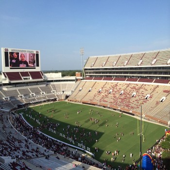 The stadium as seen after its 2014 expansion