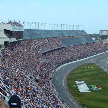 Daytona International Speedway on the day of the 2015 Daytona 500.