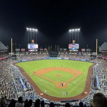 Dodger Stadium night game on September 11, 2024