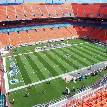 The interior of Dolphin Stadium in Miami, Florida taken before the Bengals/Dolphins game on December 30th, 2007.