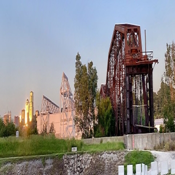 Downtown Kansas City, Missouri; Kemper Arena; and Rock Island Bridge