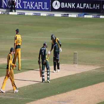 Match between Australia and Pakistan at Dubai Sports City in 2009.