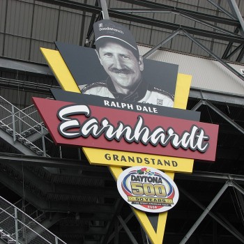 The former Earnhardt Grandstand at Daytona International Speedway, which was changed into one of the injectors after Daytona Rising