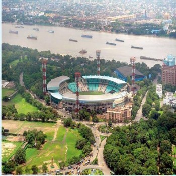 Eden Gardens View from Ochterlony Monument near to the stadium.