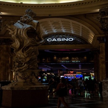 Interior entrance to the casino at Caesar's Palace