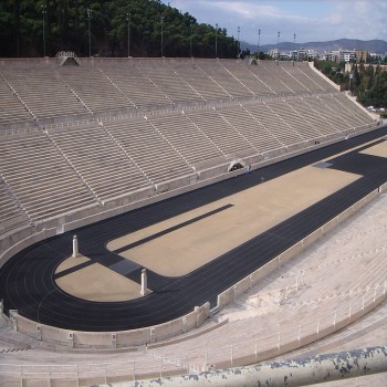 View of the Panathenaic Stadium in Athens.