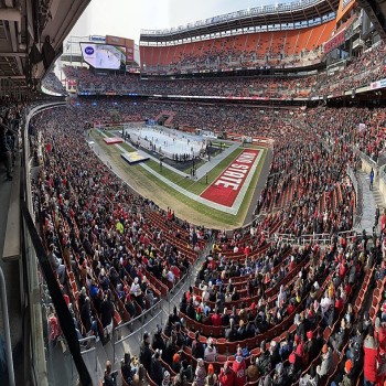 View of the stadium during Faceoff on the Lake in February 2023