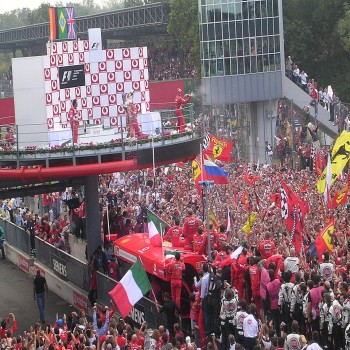 The Autrodomo Nazionale of Monza (italy) during a race in september 2004