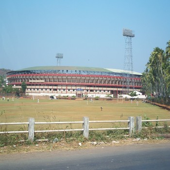 Stadium exterior of Fatorda Stadium, Goa.