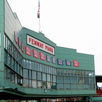 Fenway Park press box, Boston, Massachusetts, USA