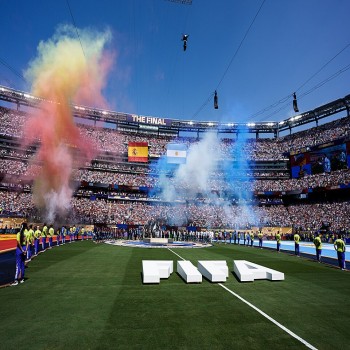 MetLife Stadium prior to the 2026 FIFA World Cup final between Spain and Argentina