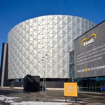Exterior of Strawberry Arena