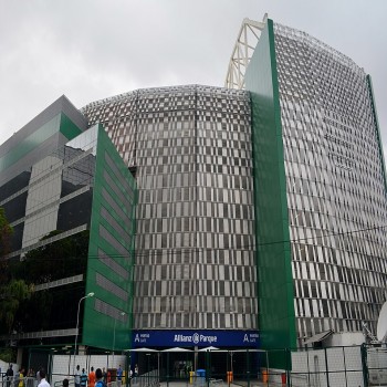 Allianz Parque facade, February 2015