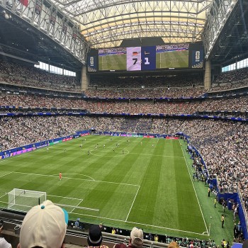 Inside NRG Stadium during the Germany vs. Curaçao match at the 2026 FIFA World Cup