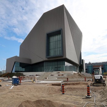 Entertainment venue under construction in Fall 2023