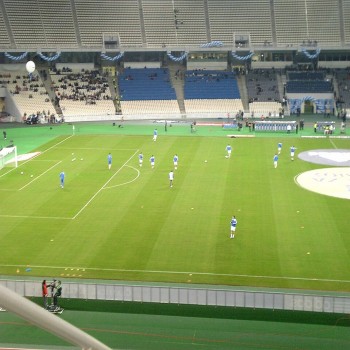 Athens Olympic Stadium prior to the Greece v Malta game for the UEFA Euro 2008 qualifying