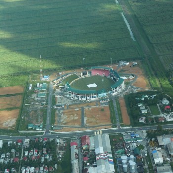 Guyana National Stadium from Air