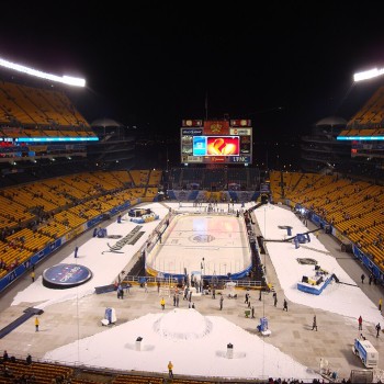 Heinz Field in hockey configuration before the 2011 NHL Winter Classic