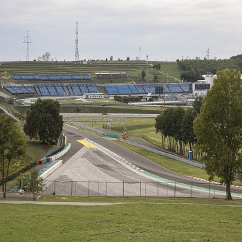 Hungaroring racetrack - view from gate 3