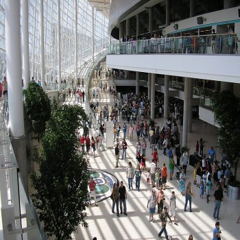 The arena's main lobby