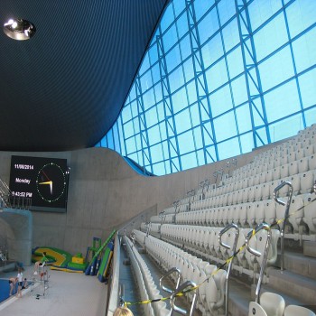 Permanent seating which remained after the Olympics.