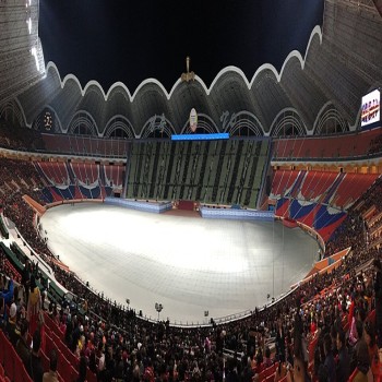 The interior of the stadium.