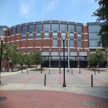 Jacksonville Veterans Memorial Arena front, 300 A Philip Randolph Blvd, Jacksonville, Duval County, Florida