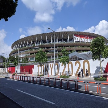 Japan National Stadium during Tokyo 2020 Olympic Games