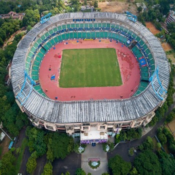Jawaharlal Nehru Stadium Aerial View (Chennai)