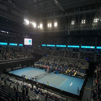 John Cain Arena during a Billie Jean Cup Qualifier Tie between Australia and Great Britain