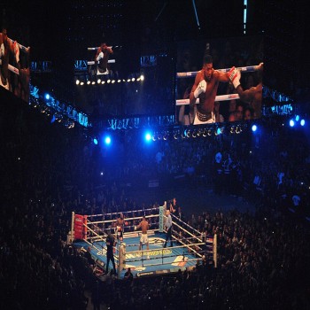 Joshua_v_Takam at the Millennium Stadium, Cardiff.