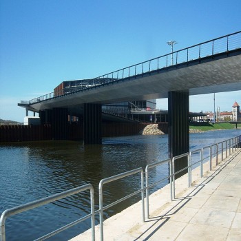Carmelite Bridge to Nemunas Island, Kaunas, Lithuania