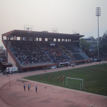 The main stand of the stadium in 2011