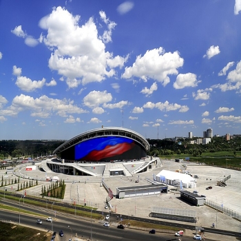 Вид на стадион Казань Арена, Kazan-arena-stadium