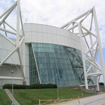 Kemper Arena in Kansas City, Missouri. Constructed in 1974. This photo was taken on June 11, 2015