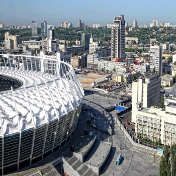 Olimpiyskiy National Sports Complex in Kyiv, Ukraine