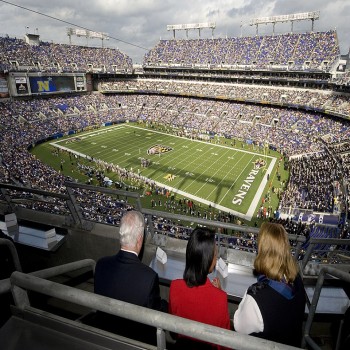 football game at M&T Bank Stadium on Nov. 15, 2008.