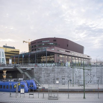 Malmö Arena, next to Hyllie railway station