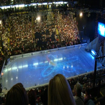 The arena in ice skating configuration