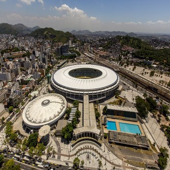 Estádio Jornalista Mário Filho, better known as Maracanã. Photo from February 2014.
