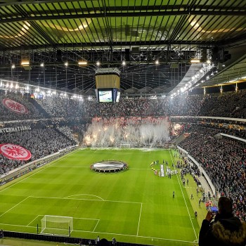 Match Frankfurt - Marseille in November 2018