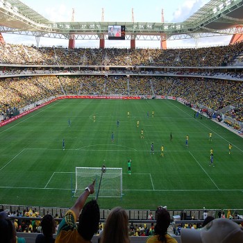 Bafana Bafana vs Thailand. The inaugural stadium match.