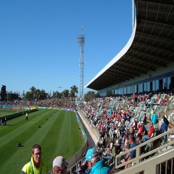McLean Park stadium in Napier, New Zealand