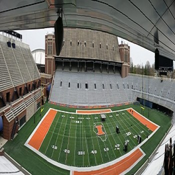 A panorama facing east from the Colonnades Club at Memorial Stadium