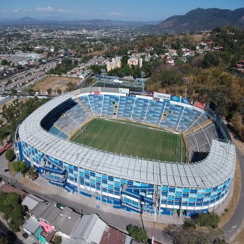Shots taken with drone at a height of 100 meters