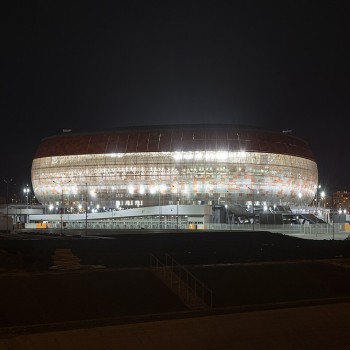Stadium in the nighttime