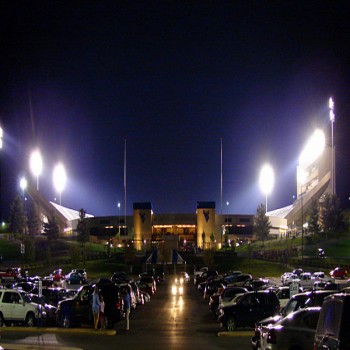 Mountaineer Field at Milan Puskar Stadium. 42nd Annual Band Spectacular 2007 sponsored by Morgantown High School; 11 bands performed